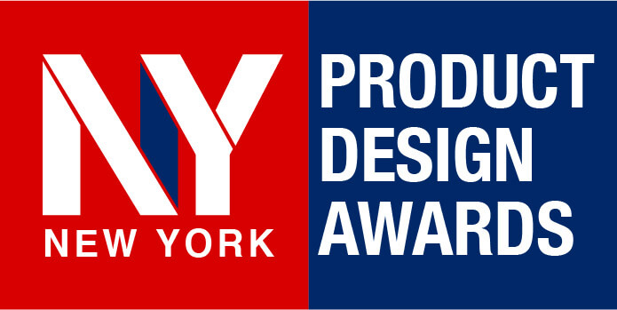 A New York Product Design Awards verseny logóját megjelenítő grafika.