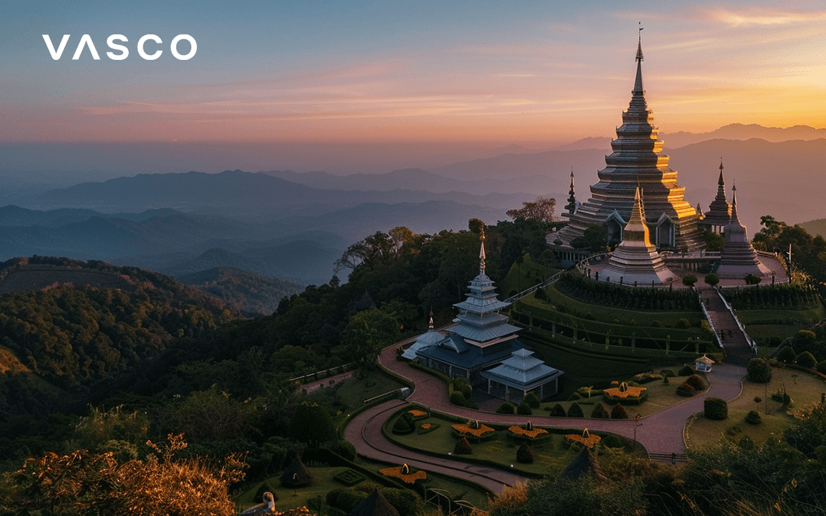 Doi Inthanon, Chiang Mai, Thaiföld.