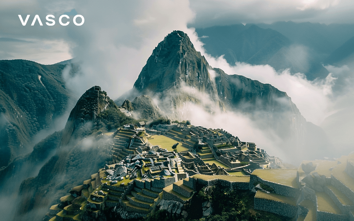 Misztikus látkép, Machu Picchu, Peru.