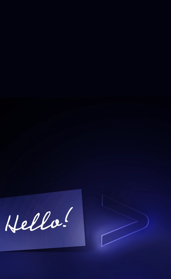 Grafika a „Hello!” felirattal